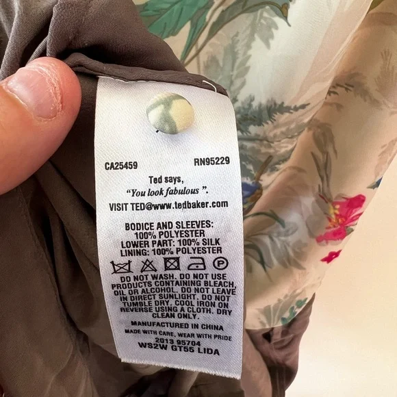 Ted Baker London Women’s Lida Floral‎ Romper Silk Blend Size 8 Jumpsuits & Rompers